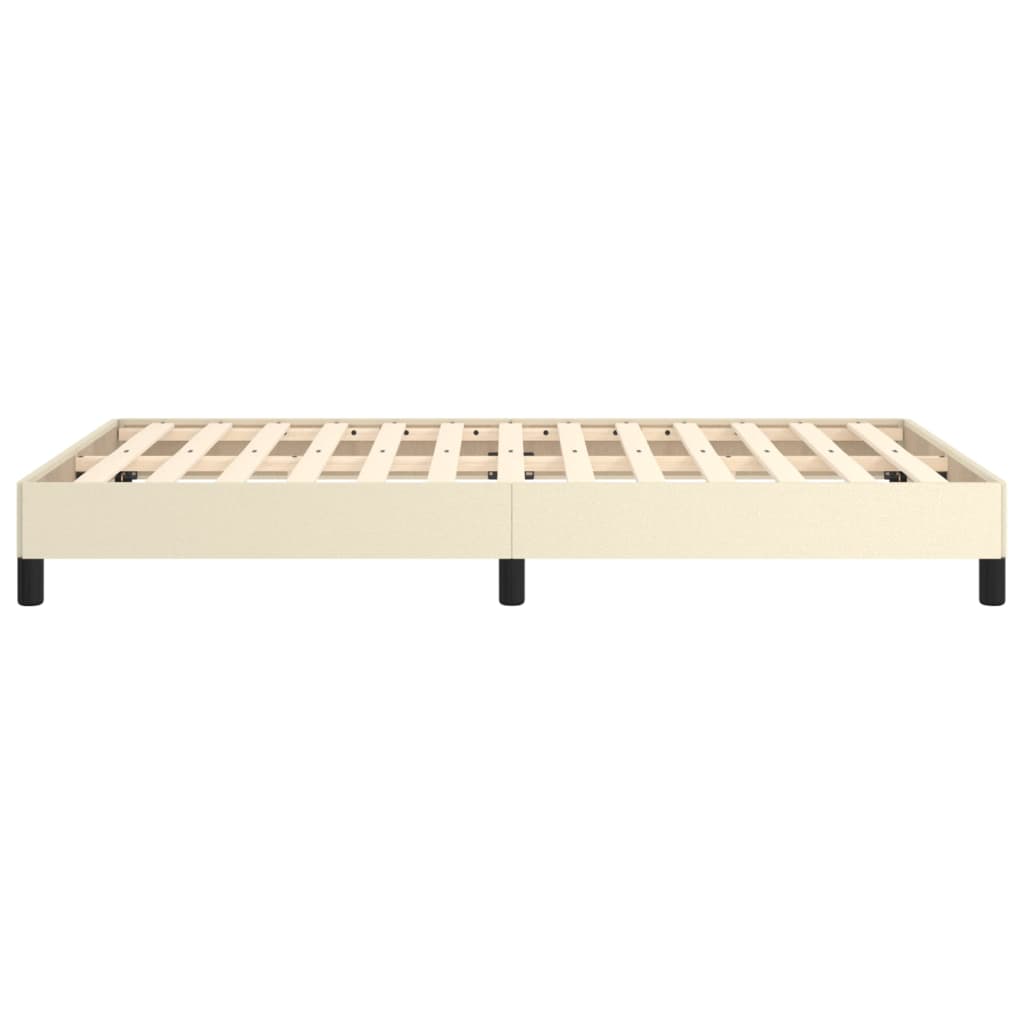 sengeramme 120x200 cm kunstlæder cremefarvet