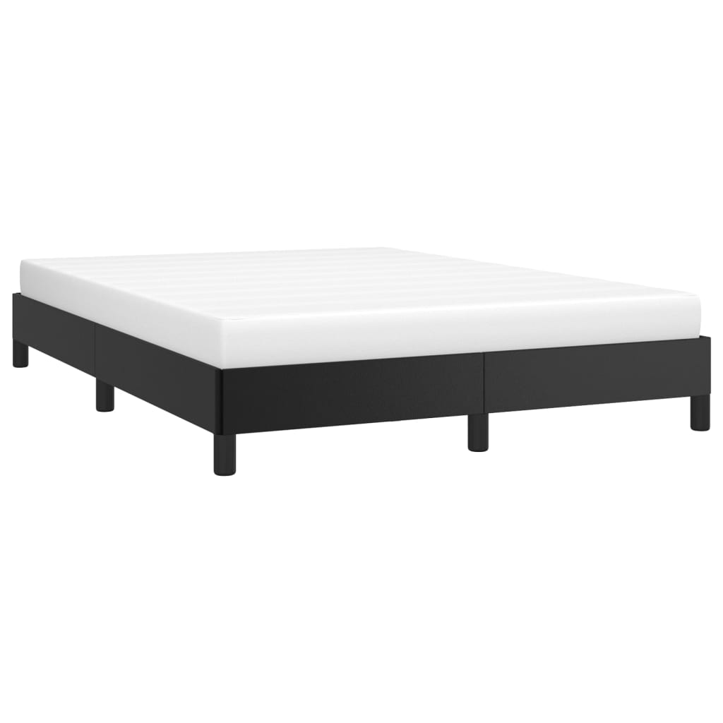 sengeramme 140x190 cm kunstlæder sort