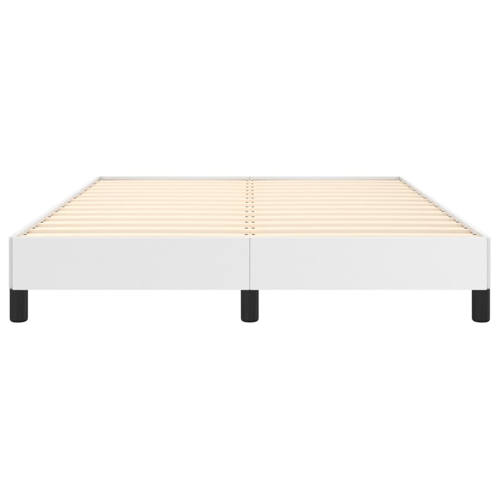 sengeramme 140x190 cm kunstlæder hvid