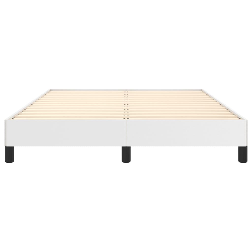 sengeramme 140x200 cm kunstlæder hvid