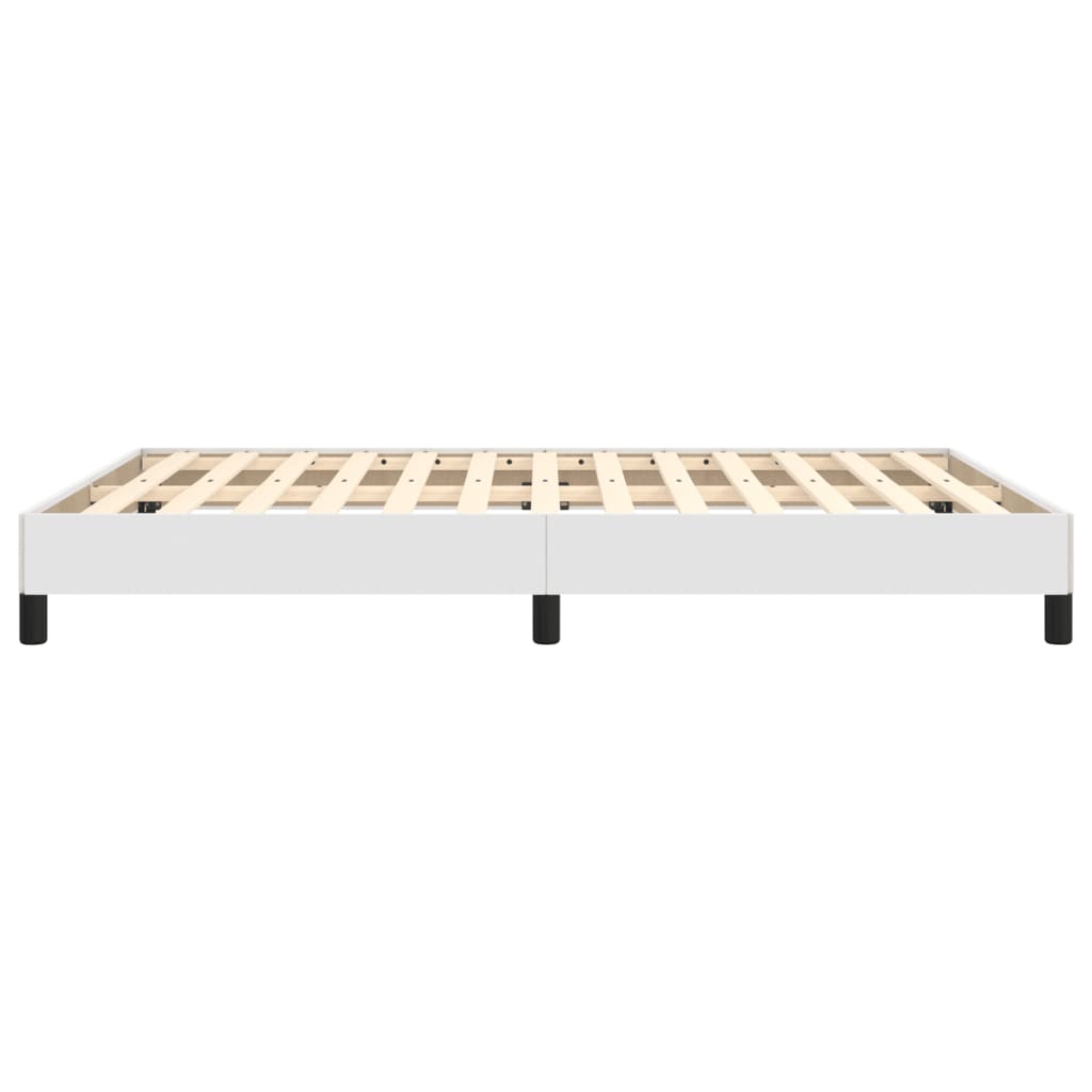 sengeramme 140x200 cm kunstlæder hvid
