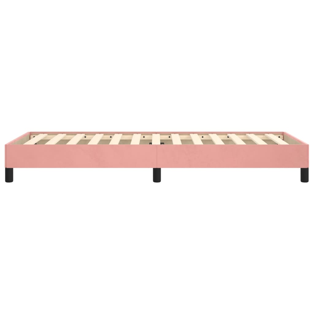 sengeramme 90x190 cm fløjl pink