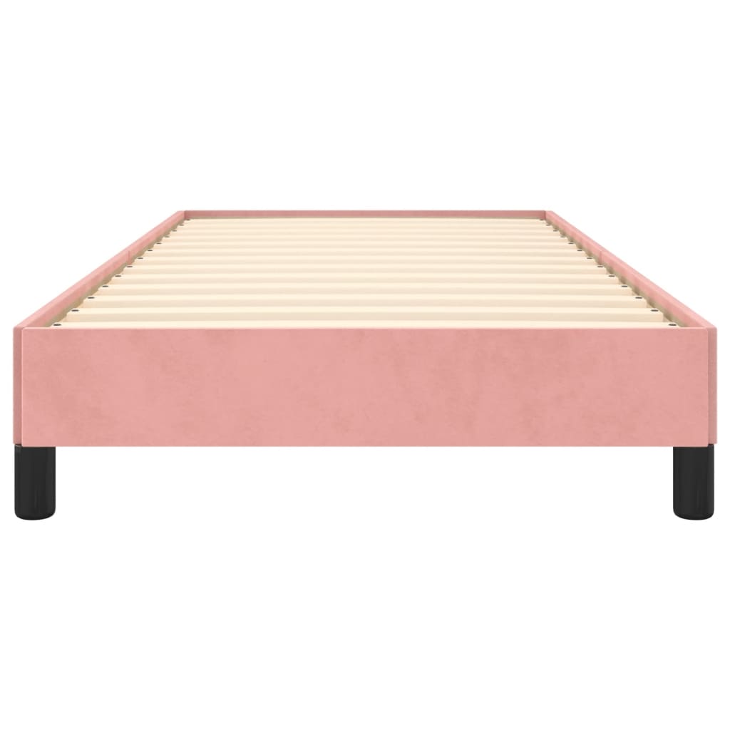sengeramme 90x200 cm fløjl pink
