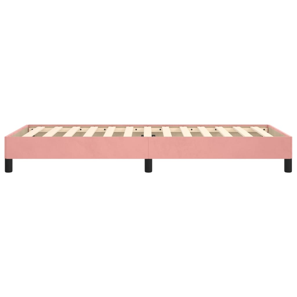 sengeramme 90x200 cm fløjl pink