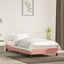 sengeramme 90x200 cm fløjl pink
