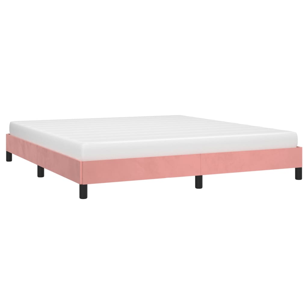 sengeramme 180x200 cm fløjl pink