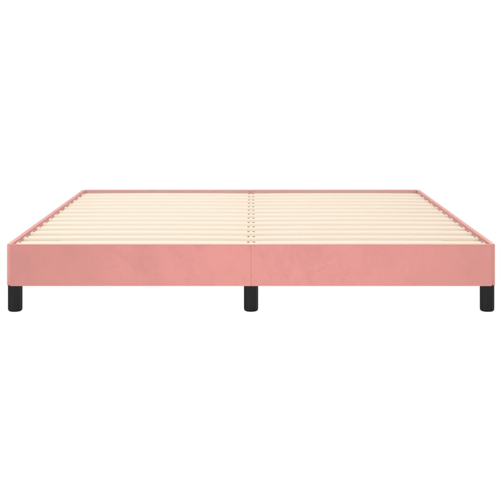 sengeramme 180x200 cm fløjl pink