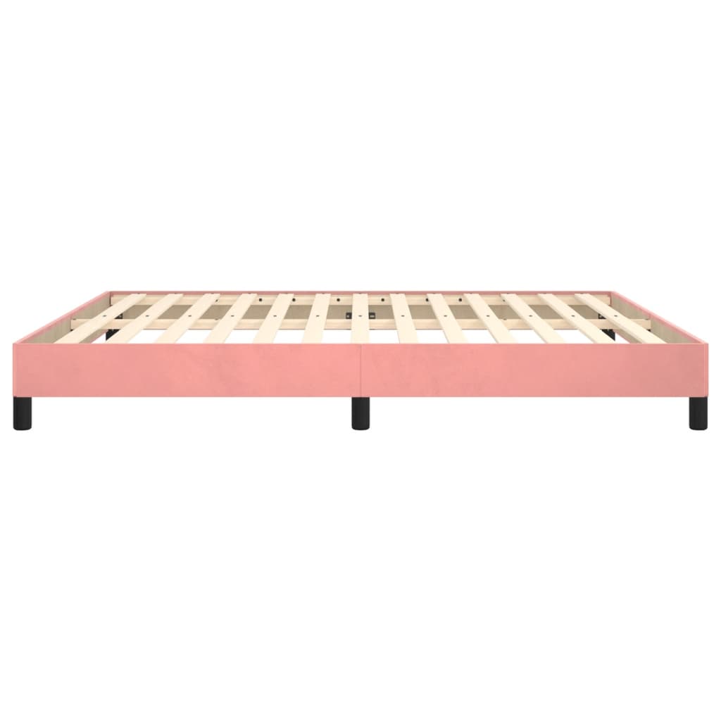 sengeramme 180x200 cm fløjl pink