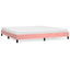 sengeramme 200x200 cm fløjl pink