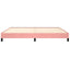 sengeramme 200x200 cm fløjl pink