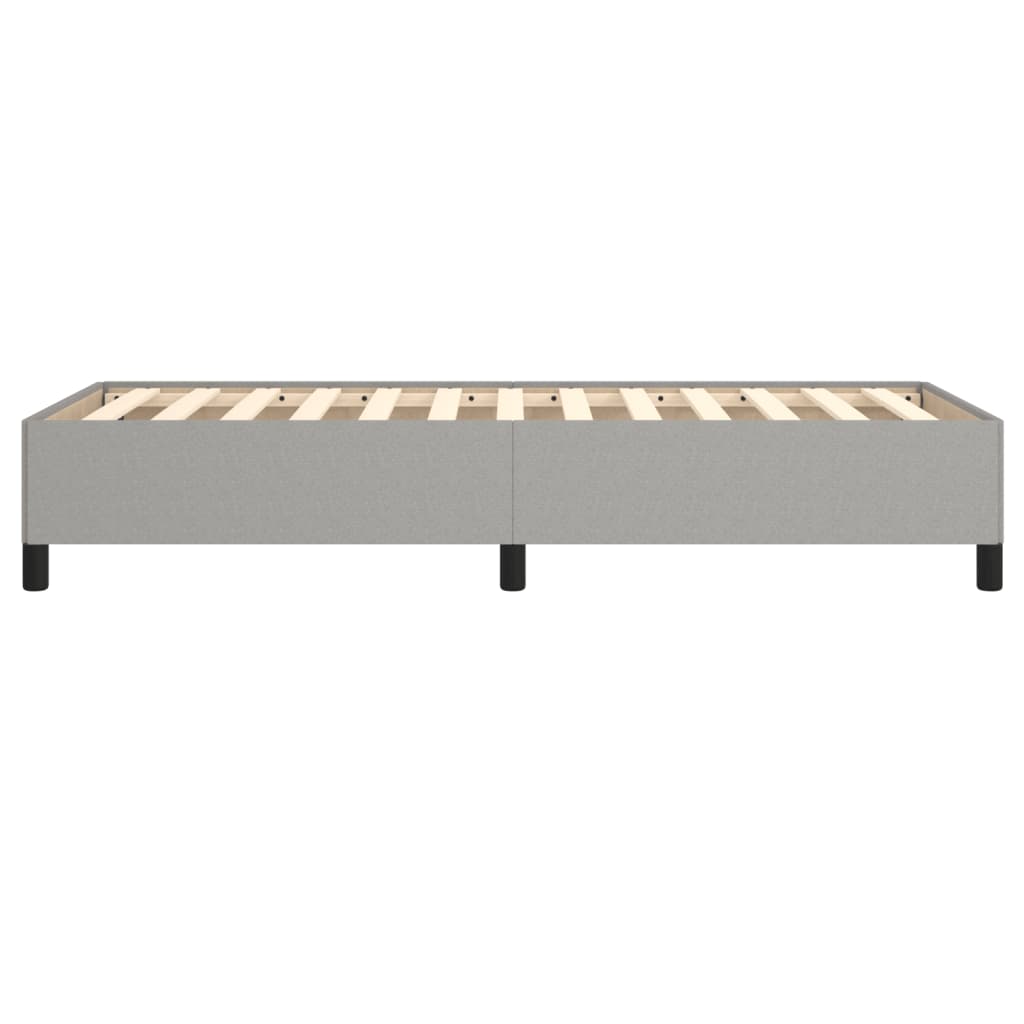 Sengeramme uden madras Lysegrå 90x200 cm Stof