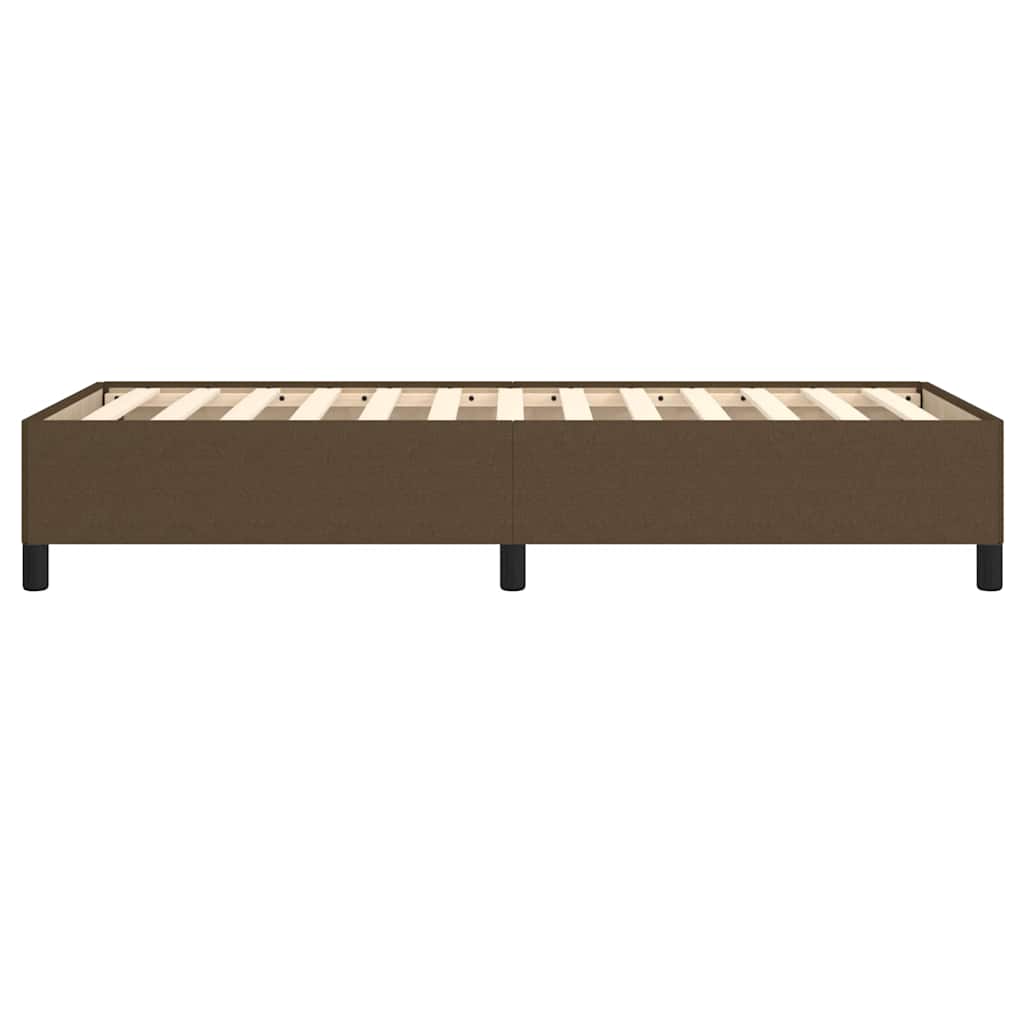 Sengeramme uden madras Mørkebrun 90x200 cm Stof