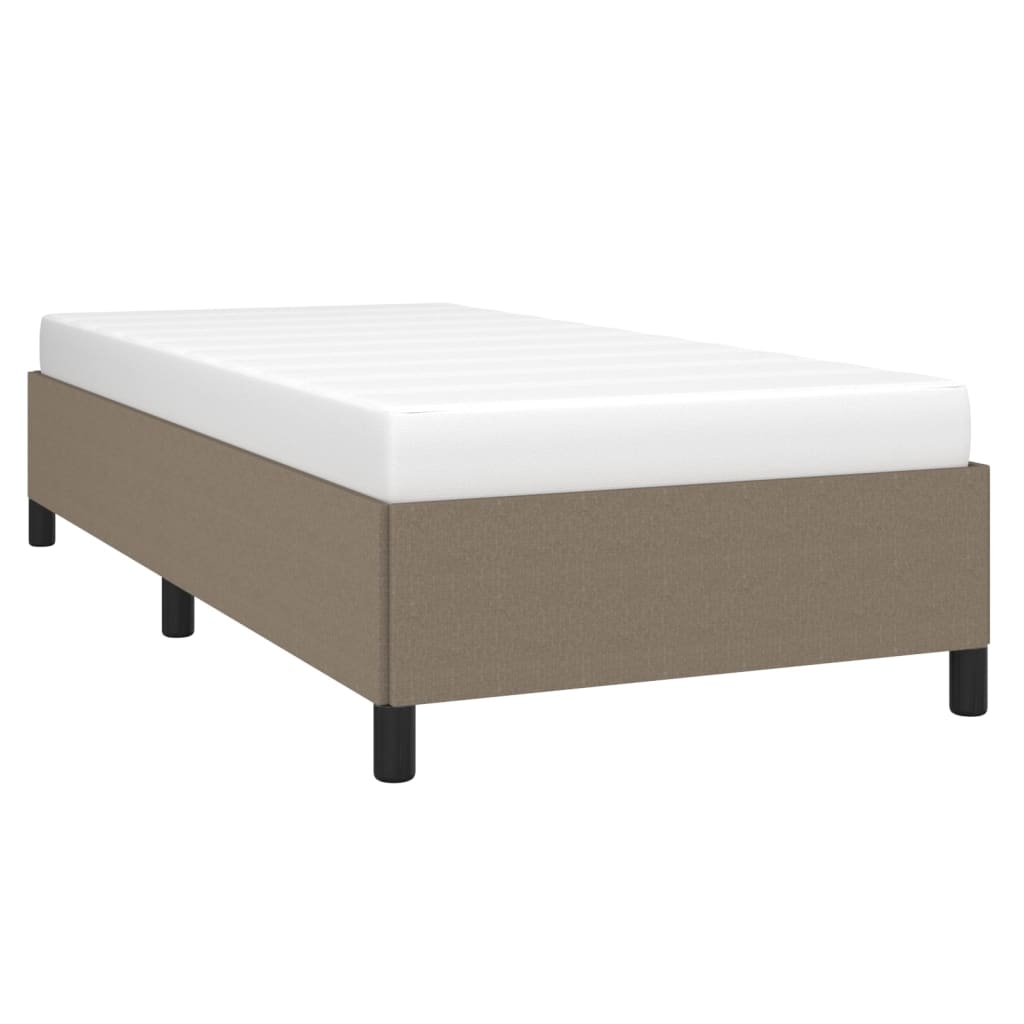 sengeramme uden madras 90x200 cm stof gråbrun