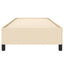 sengeramme uden madras 90x200 cm stof cremefarvet