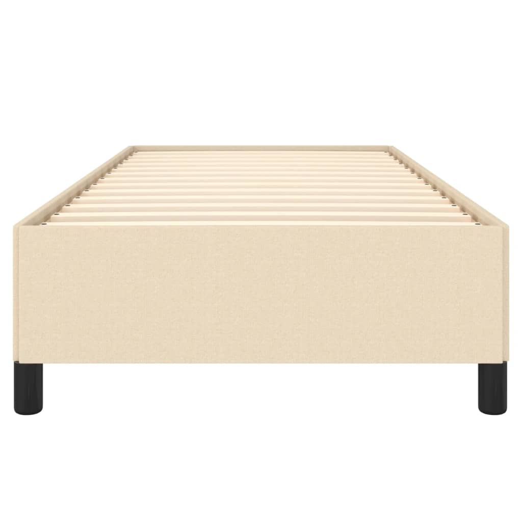 sengeramme uden madras 90x200 cm stof cremefarvet