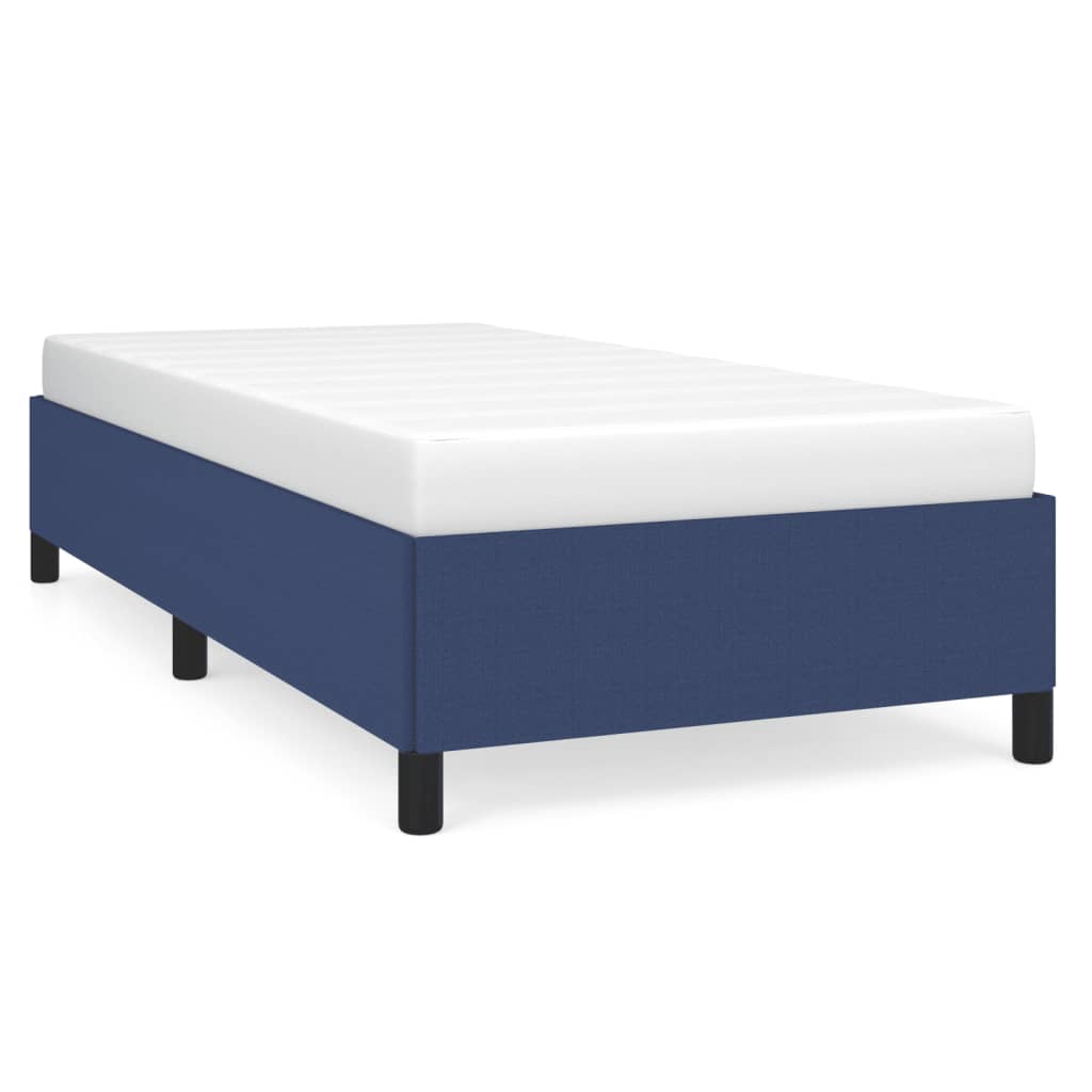 sengeramme uden madras 90x200 cm stof blå