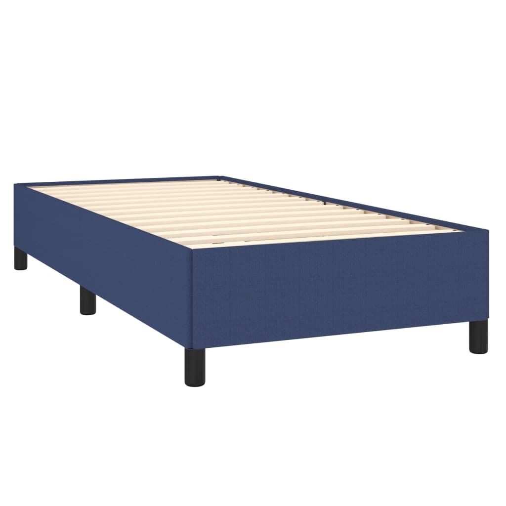 sengeramme uden madras 90x200 cm stof blå