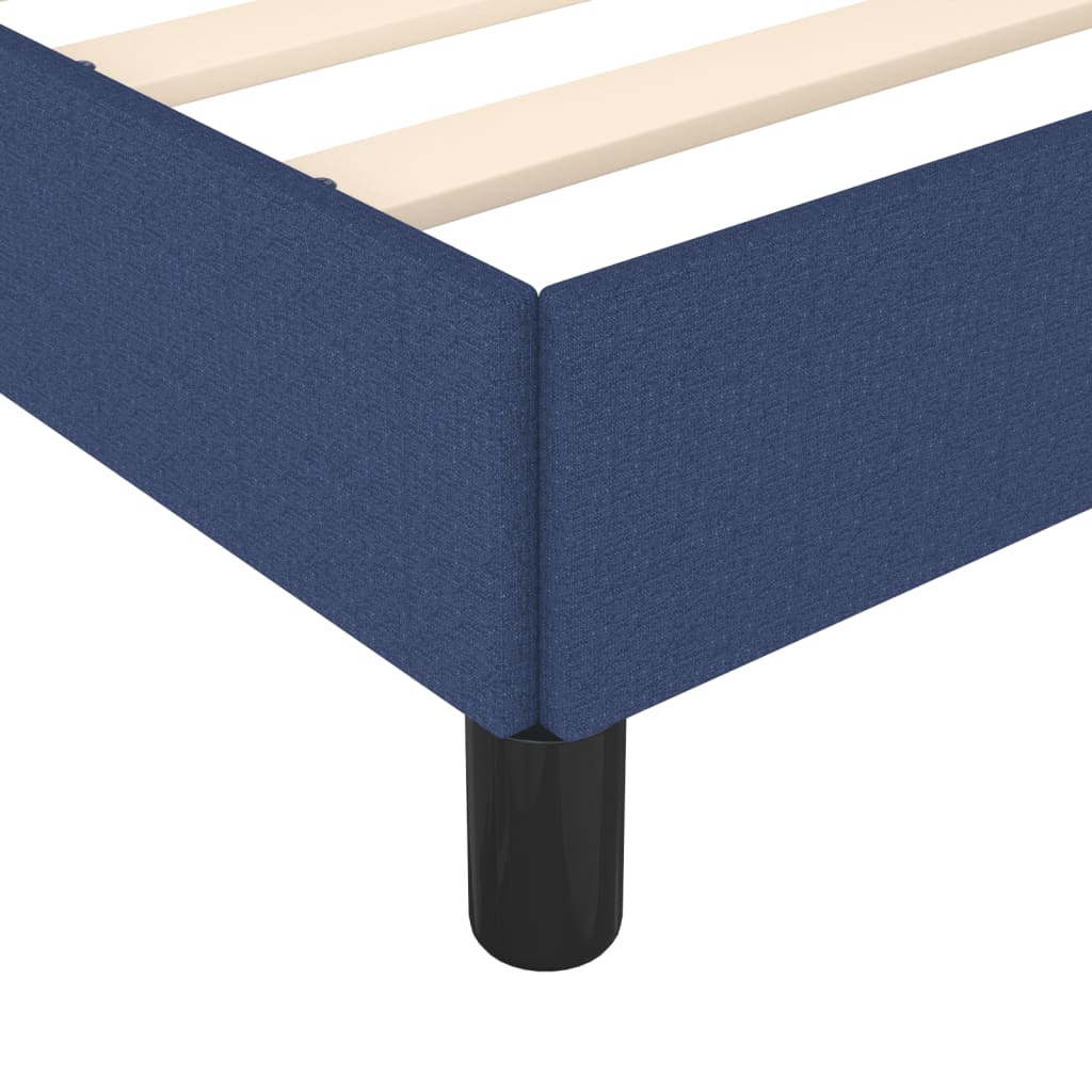 sengeramme uden madras 90x200 cm stof blå