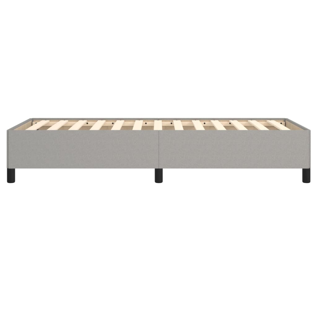 Sengeramme uden madras Lysegrå 100x200 cm Stof