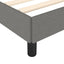 Sengeramme uden madras Mørkegrå 100x200 cm Stof