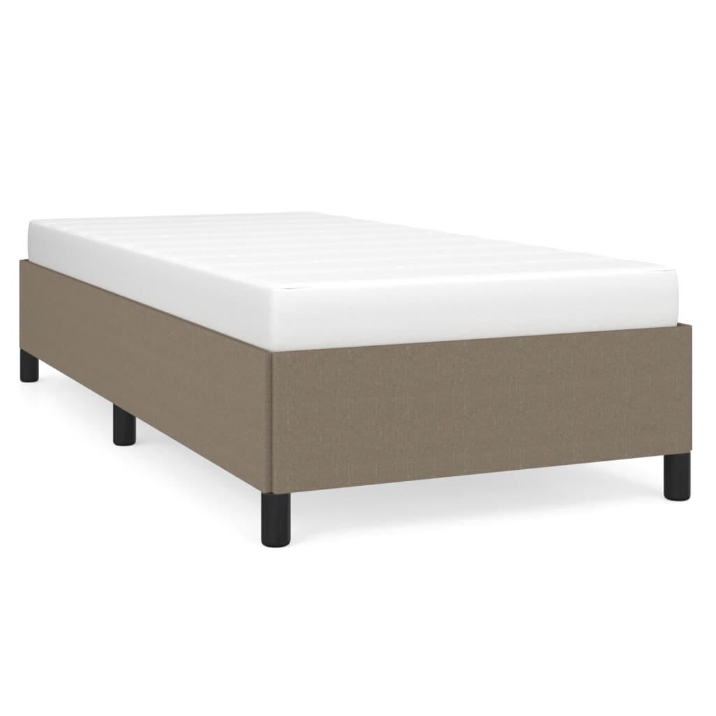 Sengeramme uden madras Taupe 100x200 cm Stof
