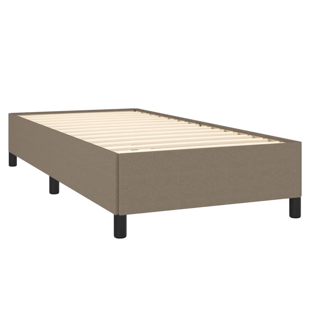 Sengeramme uden madras Taupe 100x200 cm Stof