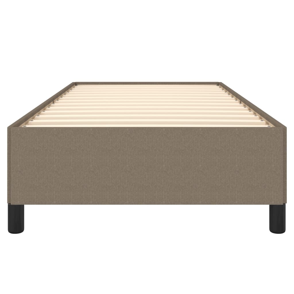Sengeramme uden madras Taupe 100x200 cm Stof