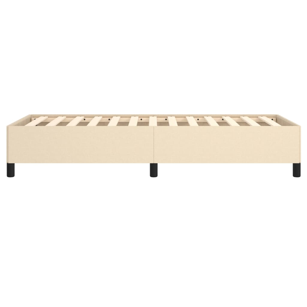 Sengeramme uden madras Creme 100x200 cm Stof