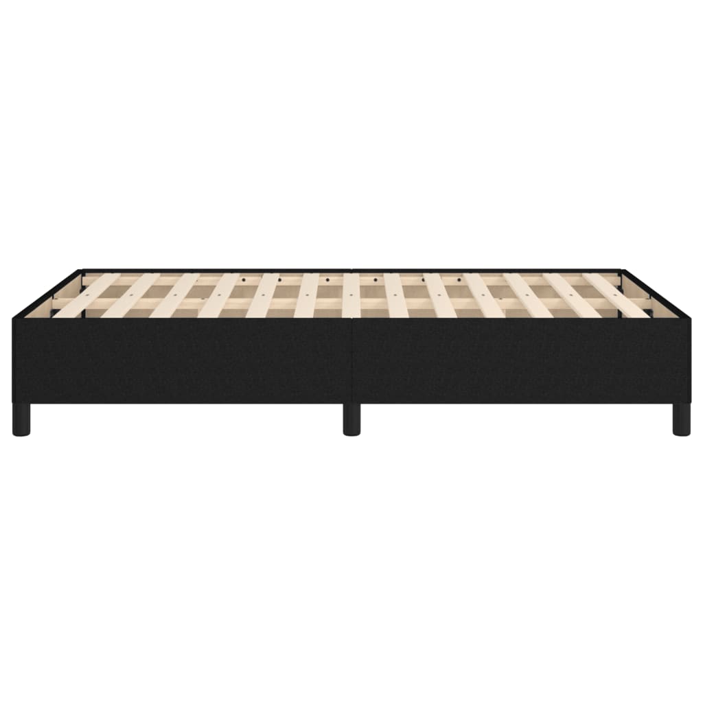 Sengeramme uden madras Sort 120x200 cm Stof