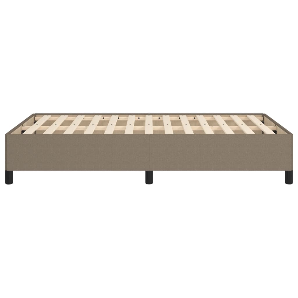 Sengeramme uden madras Taupe 120x200 cm Stof