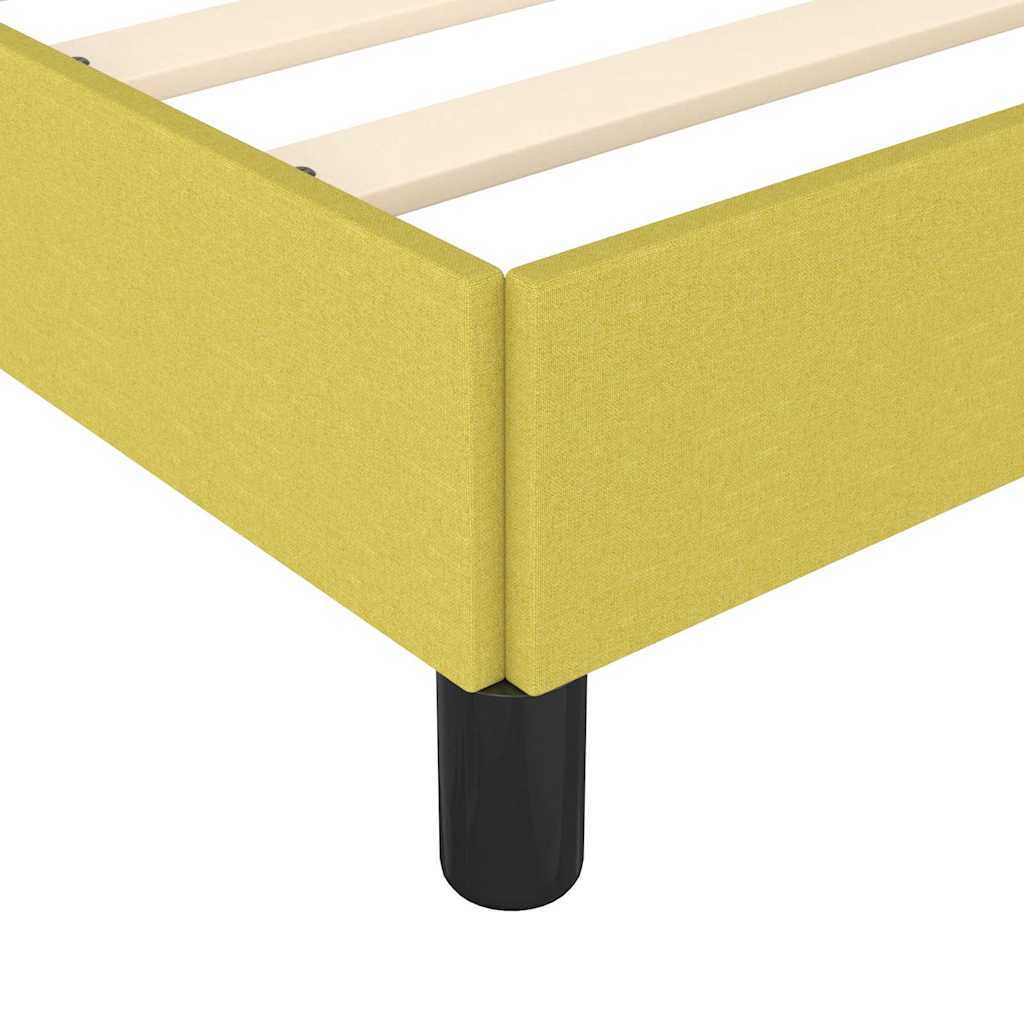 Sengeramme uden madras Grøn 120x200 cm Stof