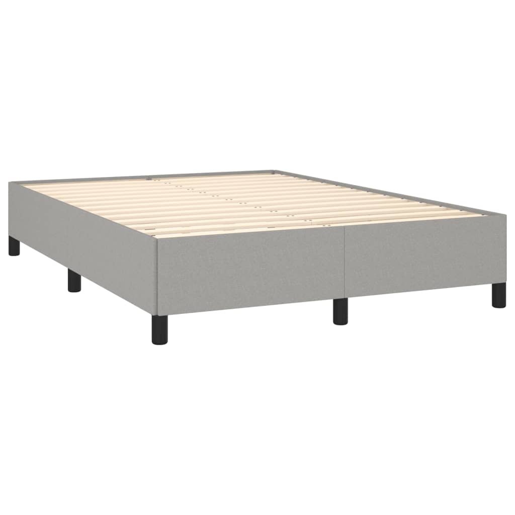 sengeramme uden madras 140x190 cm stof lysegrå