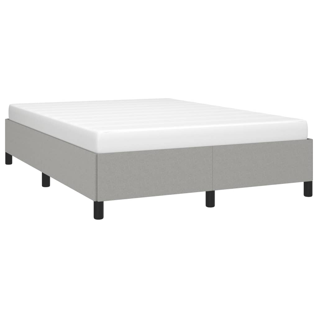 sengeramme uden madras 140x190 cm stof lysegrå