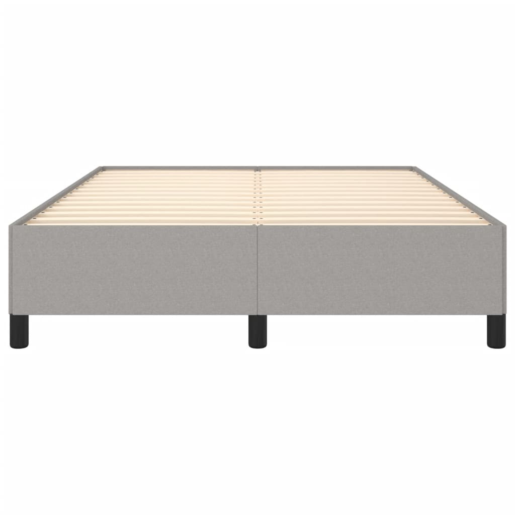 sengeramme uden madras 140x190 cm stof lysegrå