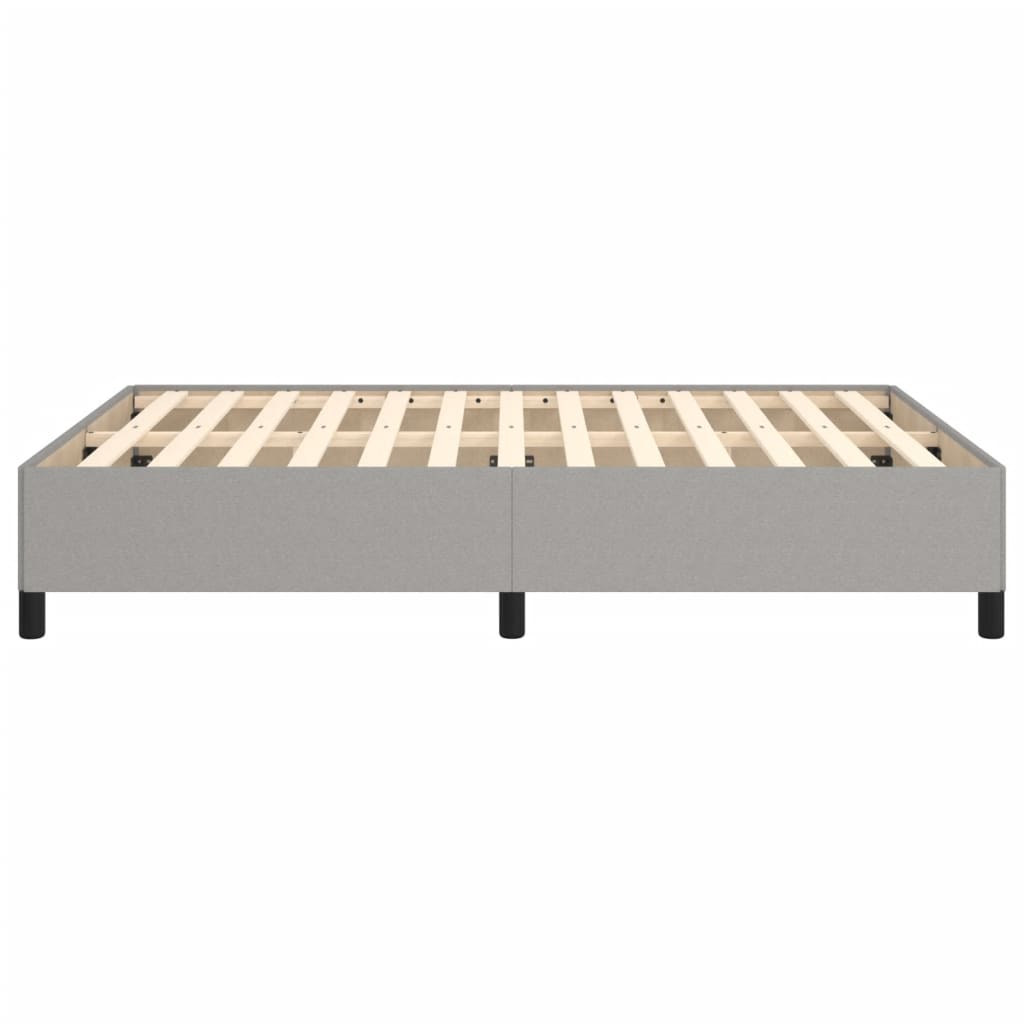 sengeramme uden madras 140x190 cm stof lysegrå