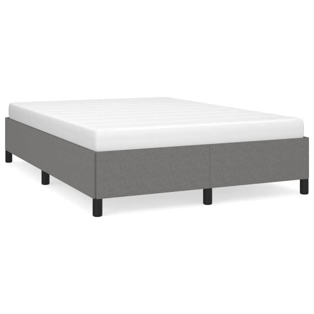 sengeramme uden madras 140x190 cm stof mørkegrå