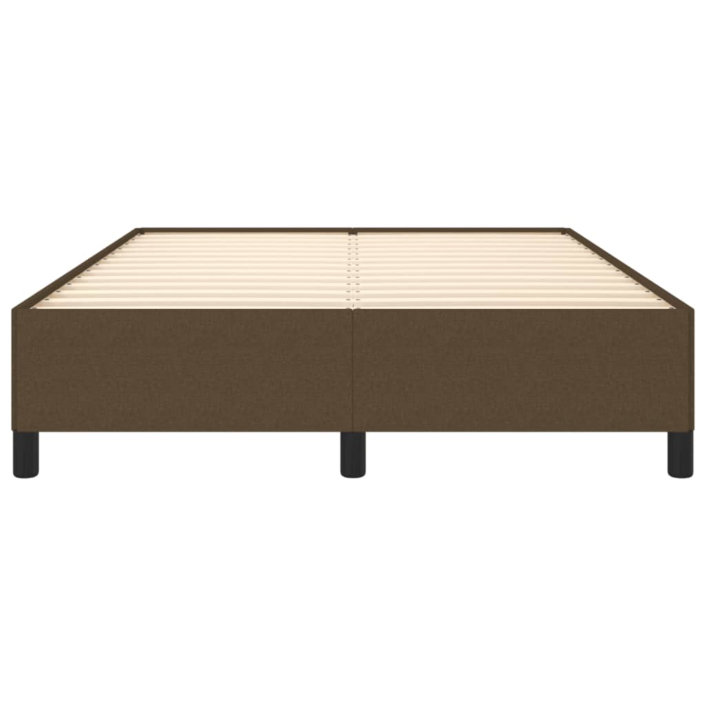 sengeramme uden madras 140x190 cm stof mørkebrun