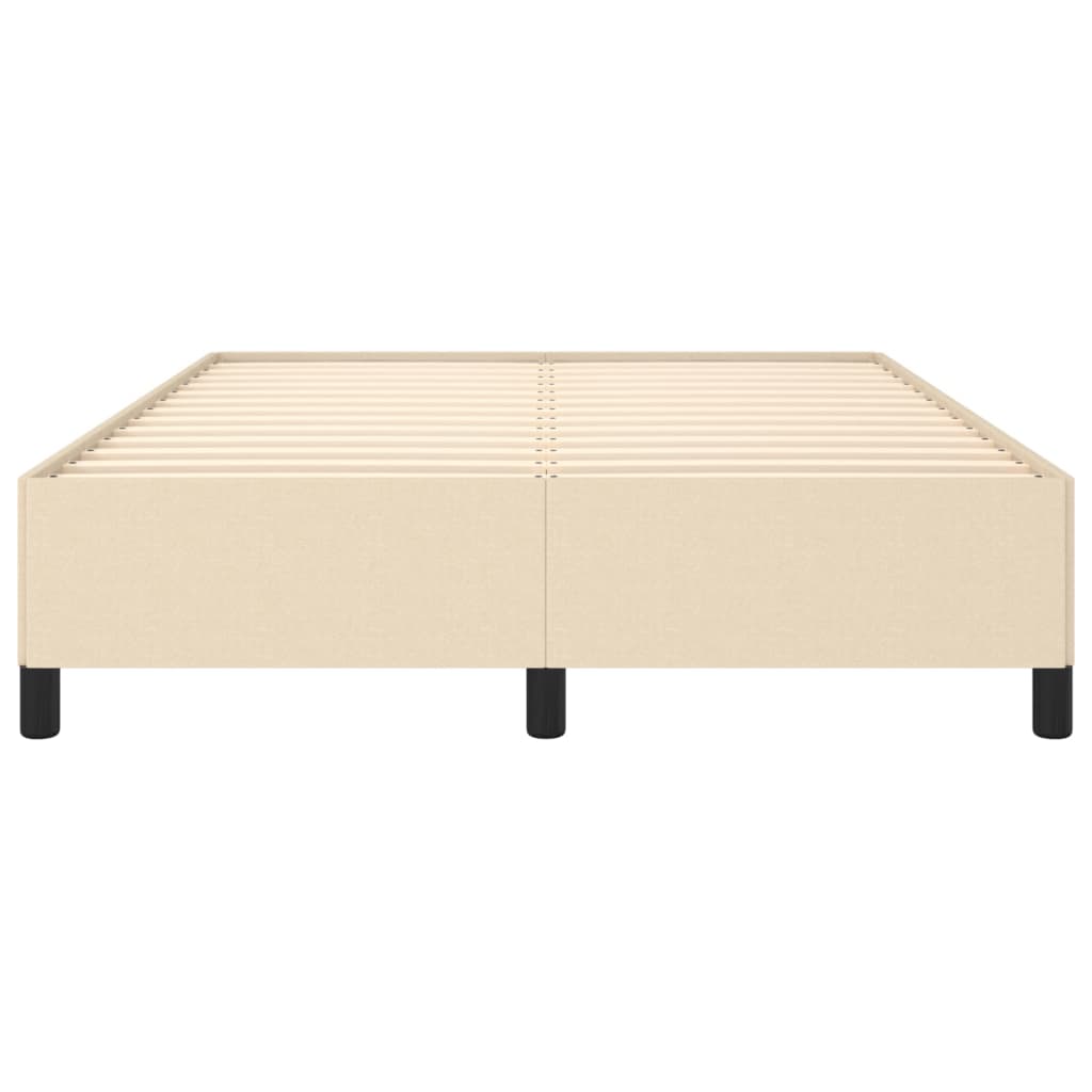 sengeramme uden madras 140x190 cm stof cremefarvet