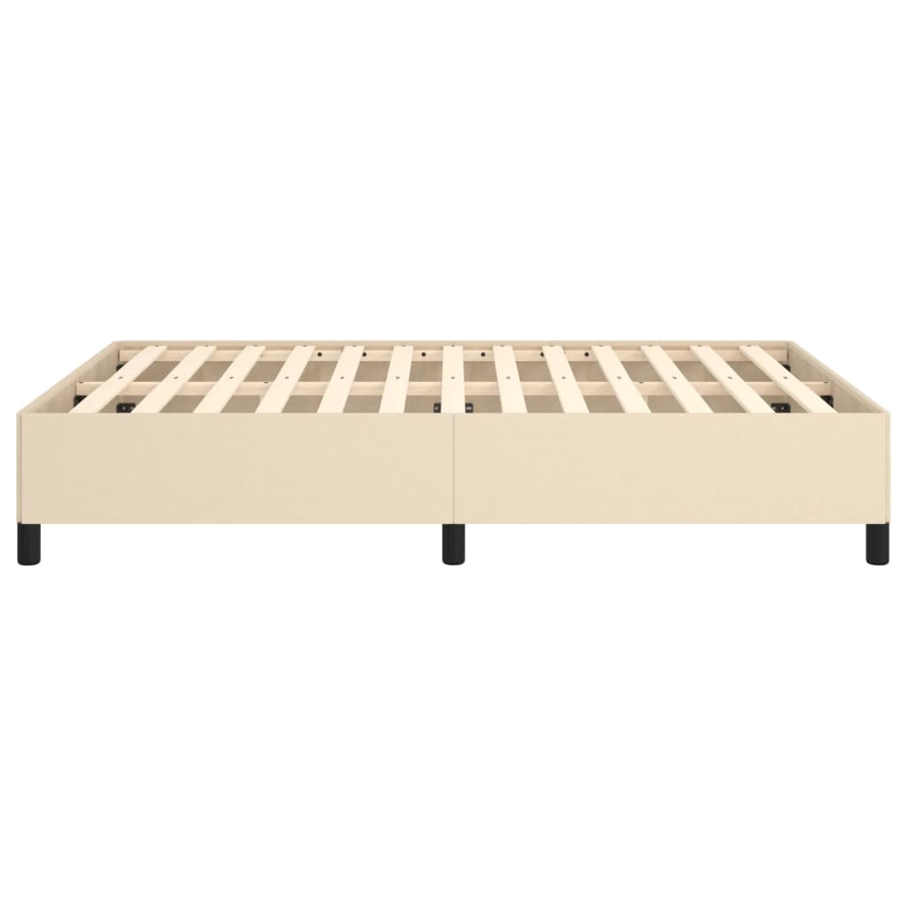 sengeramme uden madras 140x190 cm stof cremefarvet