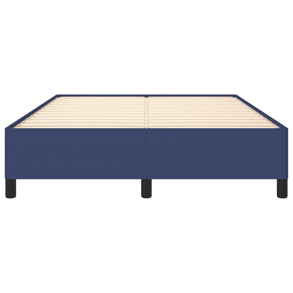sengeramme uden madras 140x190 cm stof blå