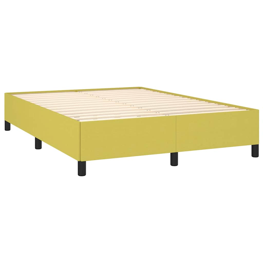 Sengeramme uden madras Grøn 140x190 cm Stof