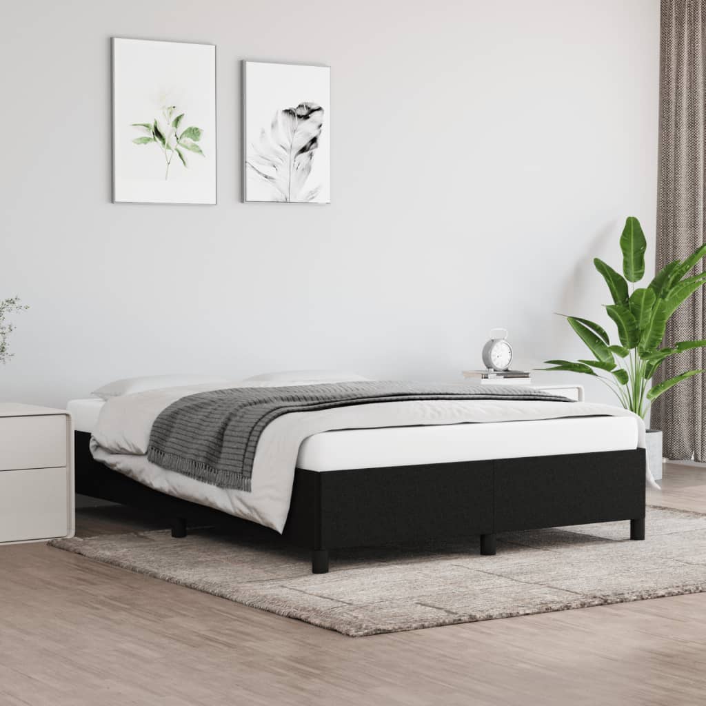 sengeramme uden madras 140x200 cm stof sort