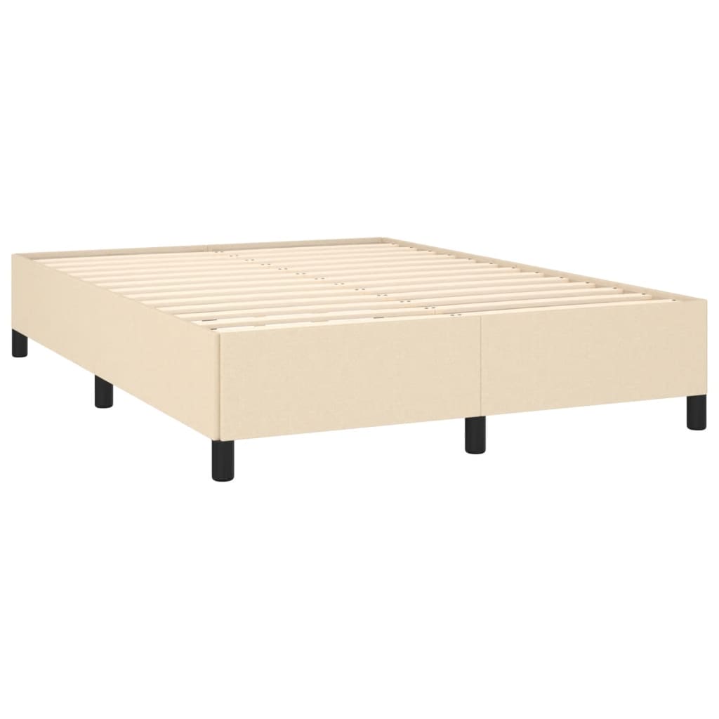 sengeramme uden madras 140x200 cm stof cremefarvet