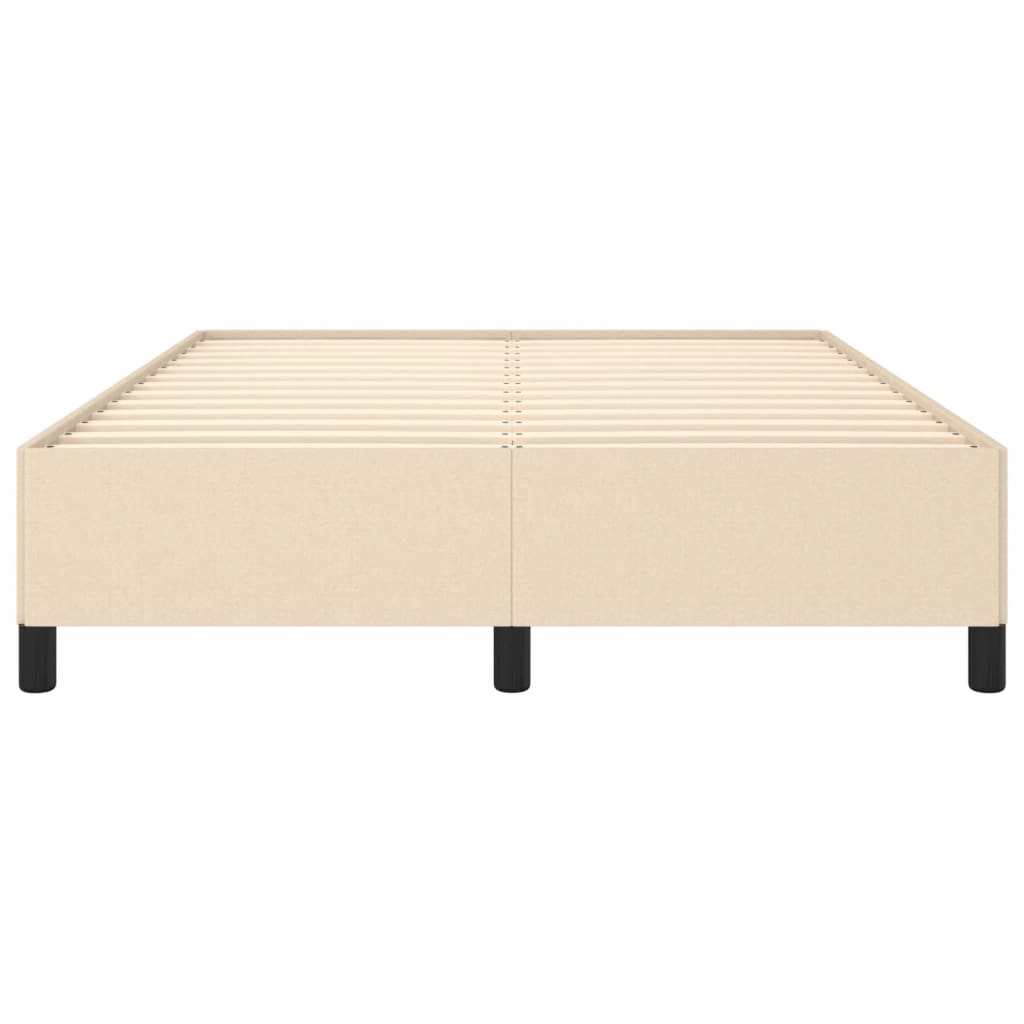 sengeramme uden madras 140x200 cm stof cremefarvet