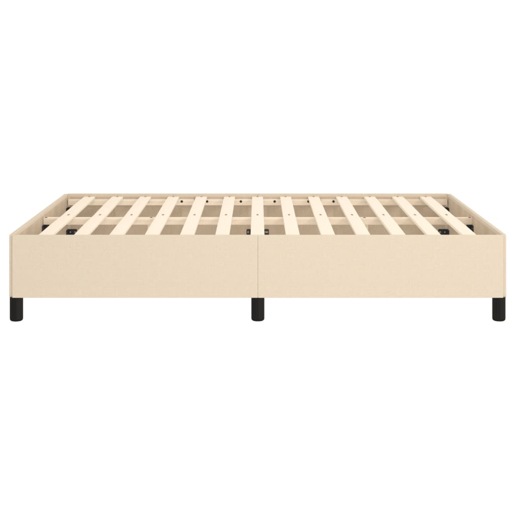 sengeramme uden madras 140x200 cm stof cremefarvet