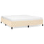 sengeramme uden madras 160x200 cm stof cremefarvet