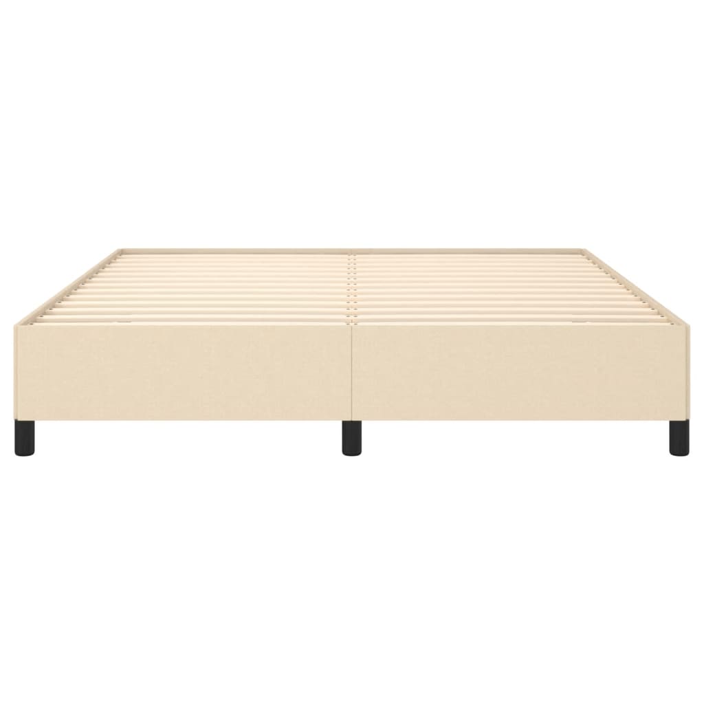 sengeramme uden madras 160x200 cm stof cremefarvet