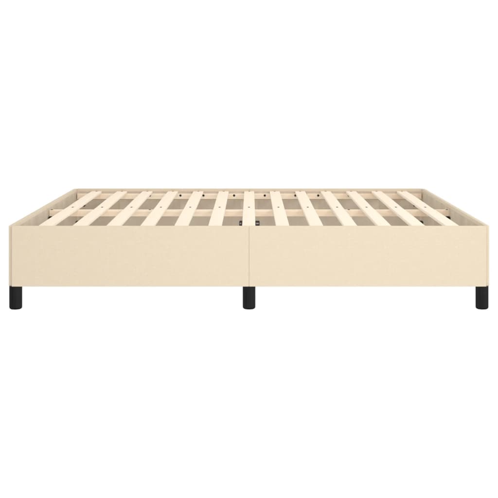 sengeramme uden madras 160x200 cm stof cremefarvet