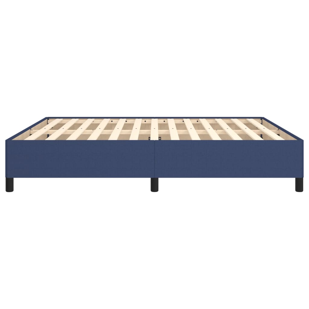 sengeramme uden madras 160x200 cm stof blå