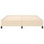 sengeramme uden madras 180x200 cm stof cremefarvet